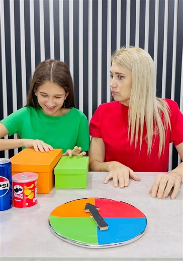 Color Box Wheel of Fortune 😮🍫🤪#colorbox #funnyfamilygames #fortunewheel #fun