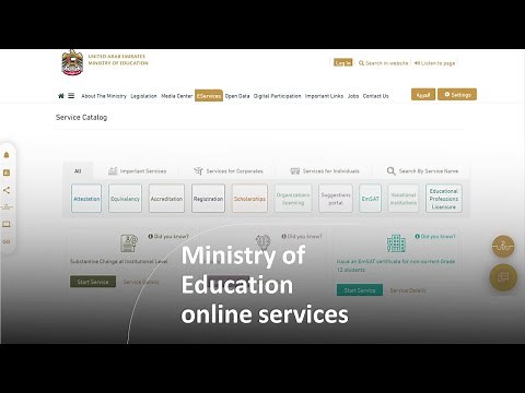 How to use Ministry of Education online services