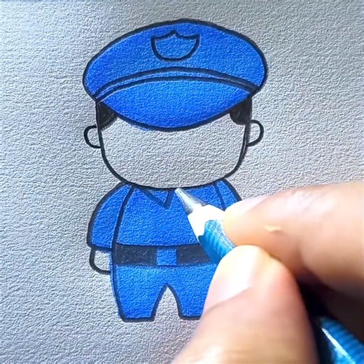 1.3M views · 7.9K reactions | How to draw a police | All About Art | Facebook