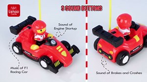 Remote Control Cartoon Cars for Toddlers, Race RC Car - Toys for 2 3 4 5 Year Old Boy - Easter Birthday Toy Gift Ideas for Toddler