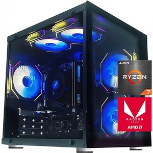 ICEWOLF Gaming Desktop PC AMD Ryzen 7 5700G Radeon Vega graphics,16GB Ram 1TB SSD,WIFI BT ARGB Fans Win 11 Pro