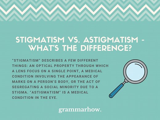Stigmatism vs. Astigmatism - What's the Difference?