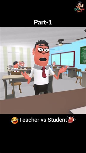 Teacher vs Student Cartoon | Student Ne Teacher Ko Fasa Diya