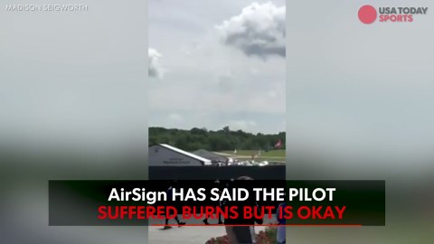 Watch a blimp crash near the U.S. Open