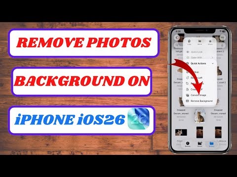 how to remove background from photos on iphone without app|how to remove background in iphone ios 26