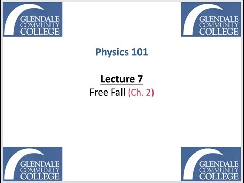 Phys 101 - Lecture 7 - Free Fall