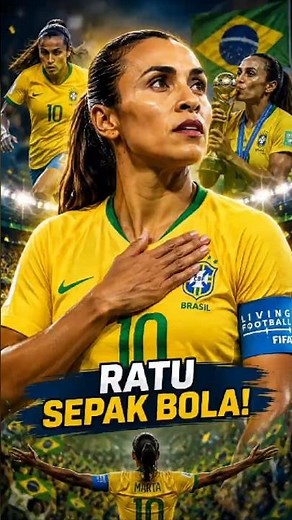 Kisah Marta, Legenda Sepak Bola Putri yang Menginspirasi Dunia. #football