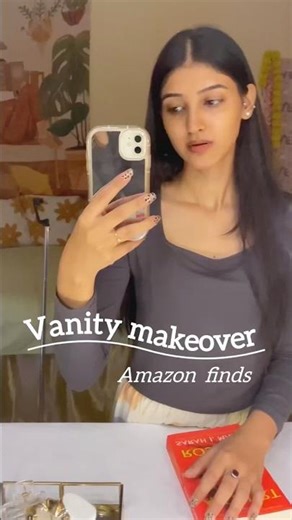 Vanity Makeover 💅 Budget friendly Amazon Finds | Before & After✨#shorts #trending #youtubeshorts
