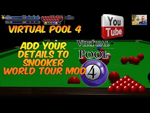 Virtual Pool 4 | Add Your Details To The New Snooker Mod