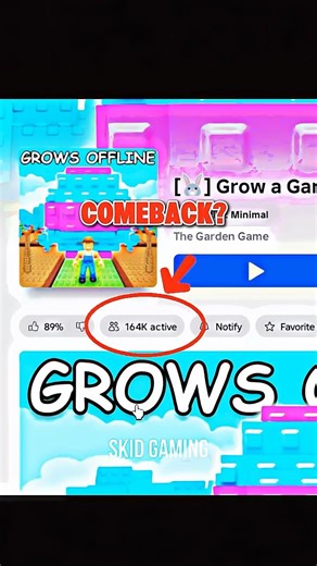 Grow a Garden ComeBack?💀#growagarden #roblox #skidgaming