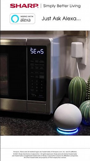 Sharp SMC1449FS Stainless Steel Microwave with Alexa Controls