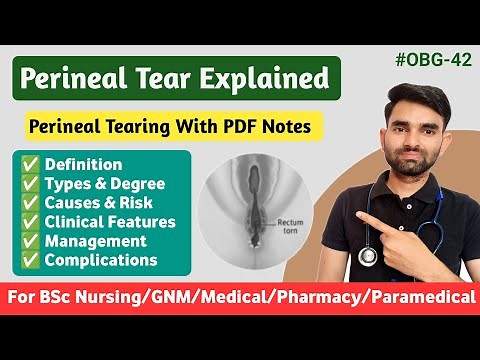Perineal Tear During Childbirth | Types And Degree, Causes, Symptoms And Management of Perineal Tear