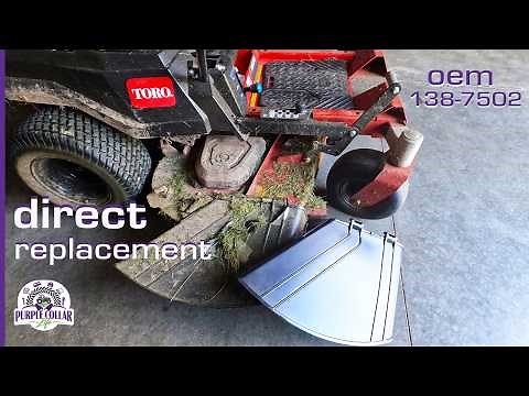 Discharge Chute replacement on Toro TIMECUTTER