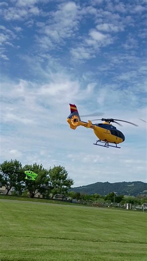 Dual RC Helicopter in the air.🚁🚁