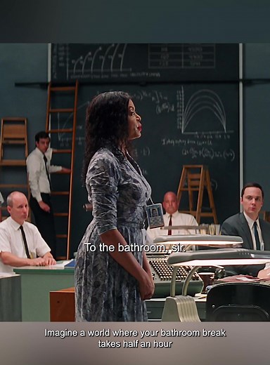 #hiddenfigures | and i work like a dog day and night