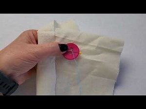 Sewing a Button Step by Step
