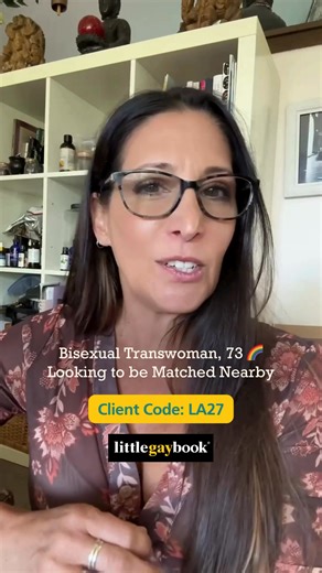 ✨ Meet our incredible client, LA27! ✨ She’s a vibrant 73-year-old bisexual trans woman who’s lived an extraordinary life—educated, well-traveled, published author, and film/theater professional. She’s what you’d call a SuperAger: creative, inspired, and still living life to the fullest. She’s open to meeting lesbian women and cis males in their 60s–70s in the Los Angeles area. 💫 Think you could be a match? Fill out a confidential profile here: https://littlegaybook.com/create-a-matchmaking-prof