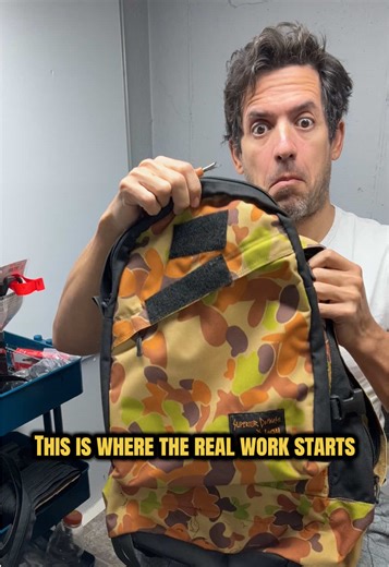 Taking a bag apart is how I learn how to rebuild it. Would you ever cut into your own gear?