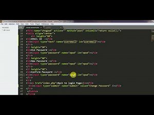 How to Change Password using PHP and MySql