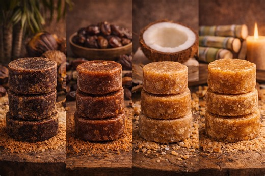 Palm jaggery vs date jaggery vs coconut jaggery vs regular jaggery: Which is better and why