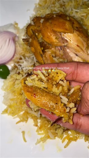 Pet Pooja on Instagram: "Can I call this tryani (tried biryani) ?🫠"