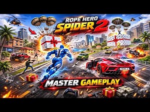 Rope Hero Gameplay | Open World Superhero Action 🔥