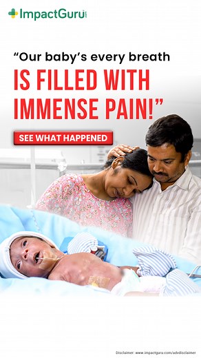 “It pains me to see my little baby in so much pain surrounded and injected with all the machines and needles. My body hurts because of the cesarian, but I cannot leave my baby alone. We’ve exhausted our savings on his critical care. Now, my husband and I need your help to save his life. Please help us,” urges Nagalambika, a heartbroken mother. Your donation can give this baby a chance to live: https://bit.ly/3xYf0bI | Impact Guru