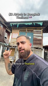 Staying at the cheapest Airbnb in Bangkok Thailand ($2) Would you say it worth the price? ⬇️ #thailand #travel #bangkok | Bearded Travels