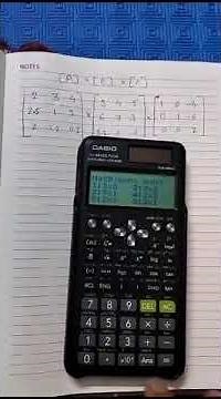 CASIO 991ES PLUS Calculator Matrix Multiplication 3 Matrix of Size 3X3