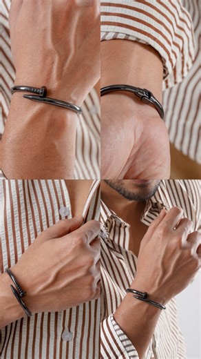 Ferosh black nail bangle Price : 530 Taka ** Lifetime Color Guaranteed Best Grades for Water: 316L stainless steel is the superior, highly resistant option for saltwater and high-moisture environments. Measures: inner girth L 18.5cm not adjustable | Cresol Bangladesh