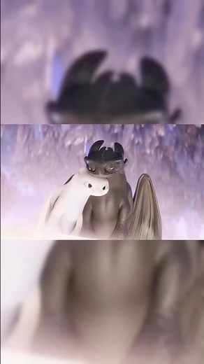 “Toothless Meets Light Fury for the First Time 🐉❤️”#Toothless #LightFury #HowToTrainYourDragon