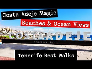 Costa Adeje, Tenerife: Stunning Beaches, Seafront Restaurants, Beach Clubs & Ocean Views Walk 🌊🍹