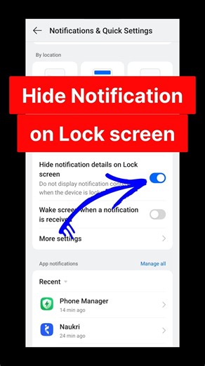How to Hide Notifications on Lock Screen 🔐 | Android Privacy Settings 📱