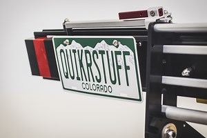 Tray Mount License Plate Kit - QuikrStuff - Proudly made in the USA