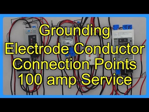 Grounding Electrode Conductor Connection Points 100 amp Service