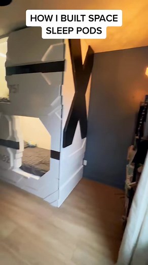How i built space sleep pods for my kids. #bunkbeds #diy #bunks #sleeppods #carpentry #carpenter #contractor #tools #benderhomes #homerenovation #spacepods #reels | Benderhomes