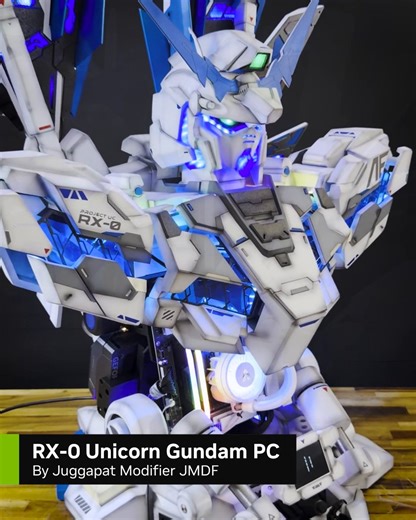 💥 NT-D mode activated 💥Built around the upcoming release of Mobile Suit Gundam Hathaway, this custom RX-0 Unicorn Gundam-inspired PC is ready to launch🤖🛠️: Juggapat Modifier (JMDF)