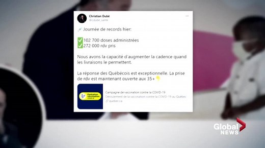 Quebec sets COVID-19 vaccination record