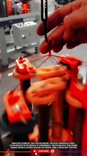 Innovation Technology Yarn Twisting Machine: Precision Synchronized Spindle System #tech #satisfying