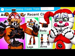 Making RUIN GLAMROCK FREDDY a ROBLOX ACCOUNT
