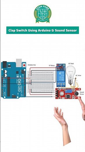 Build your own Clap Switch using Arduino and Sound Sensor🔥
