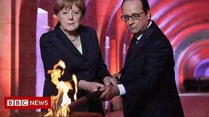 Verdun: France and Germany mark centenary with EU unity call