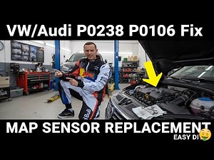 VW/Audi P0238 P0106 Fix: Manifold Absolute Pressure (MAP) Sensor Replacement