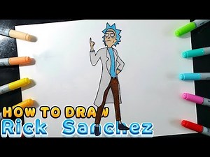 How to draw RICK SANCHEZ (Fortnite)