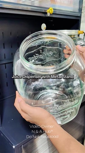 Juice Dispenser with Metal Stand for Easy Serving