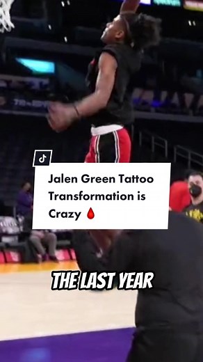 Jalen Green Tattoo Transformation: From Nothing to Fully Inked in a Year