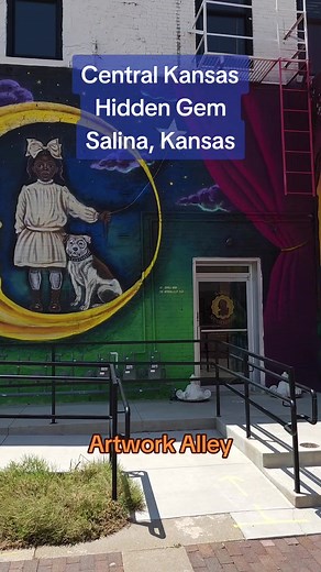 Artwork Alley. Salina Kansas. #kansashiddengem #travelks #thingstodoinkansas #centralkansas #salinaks #graffitiart #mural #artalley