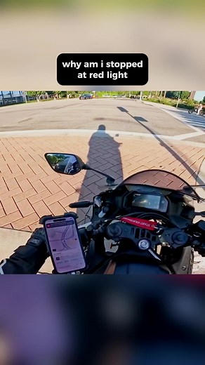 Motorcyclist Argues After Stopping at Red Light | Motorcycle Crash Caught on GoPro