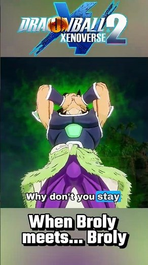 [Voice Fixed] DBZ Broly Meets DBS Broly – Unique Interaction (DLC 20) | Dragoon Ball Xenoverse 2