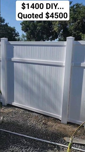 DIY Vinyl Fence Replacement
